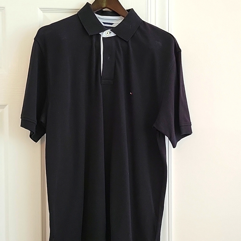 Tommy Hilfiger SS Black Polo